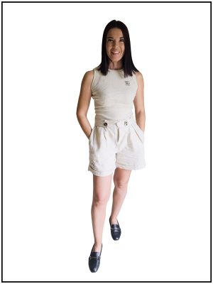 Capri Linen Shorts Light Sand